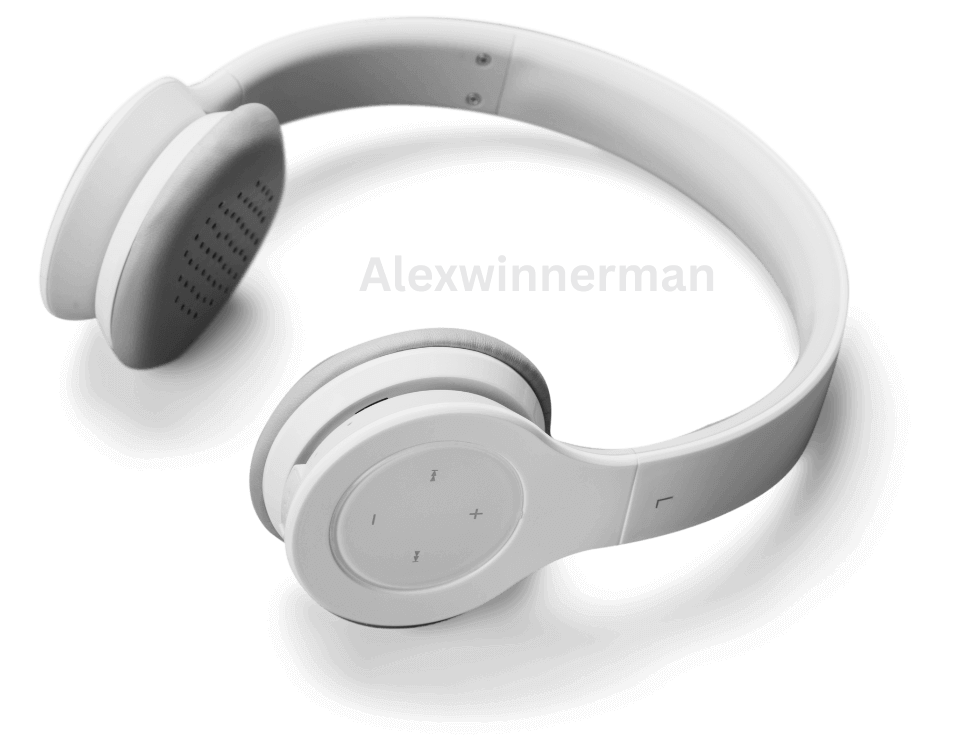 White Bluetooth Headphone